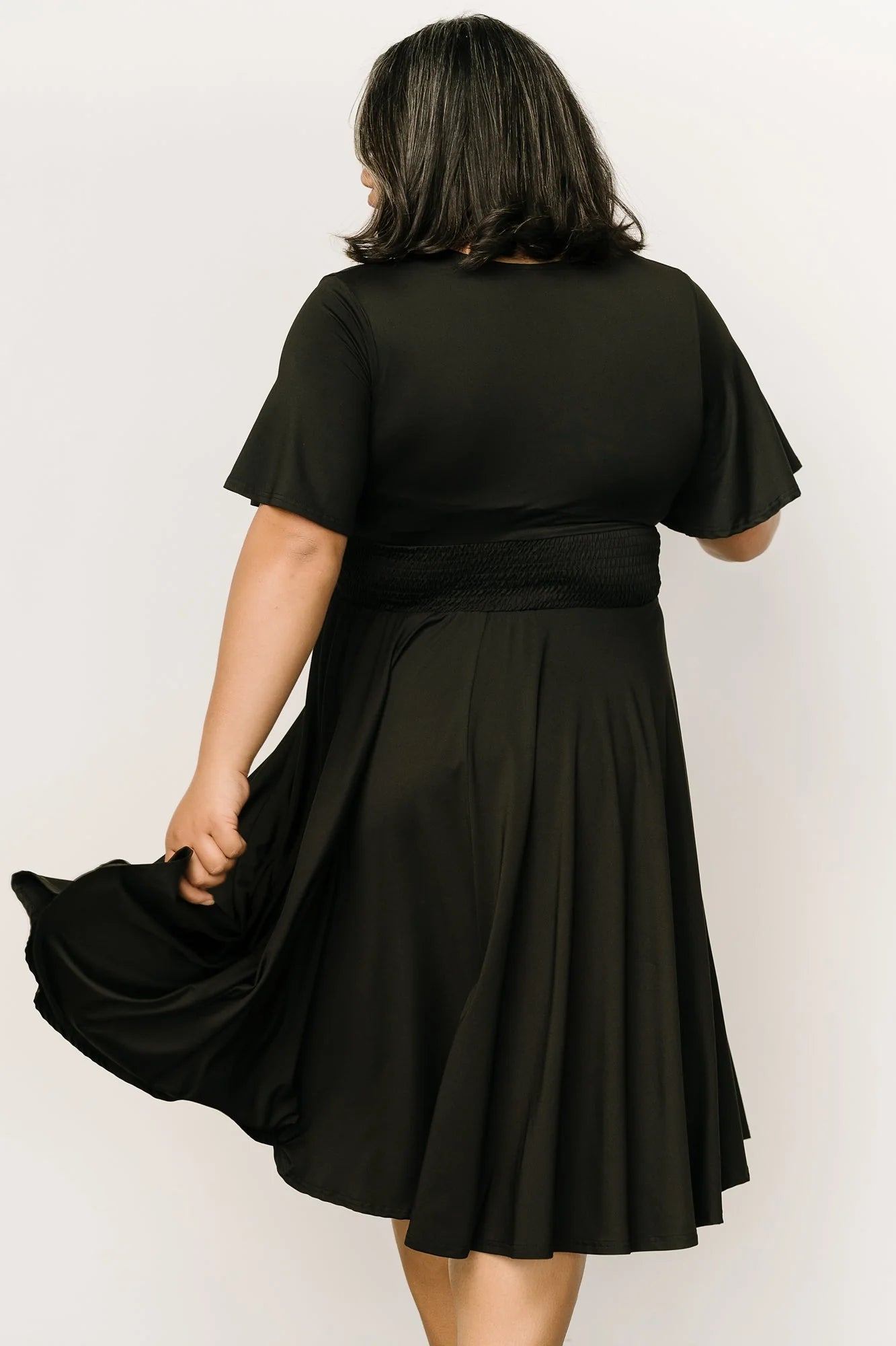 Janette Midi Dress | Black