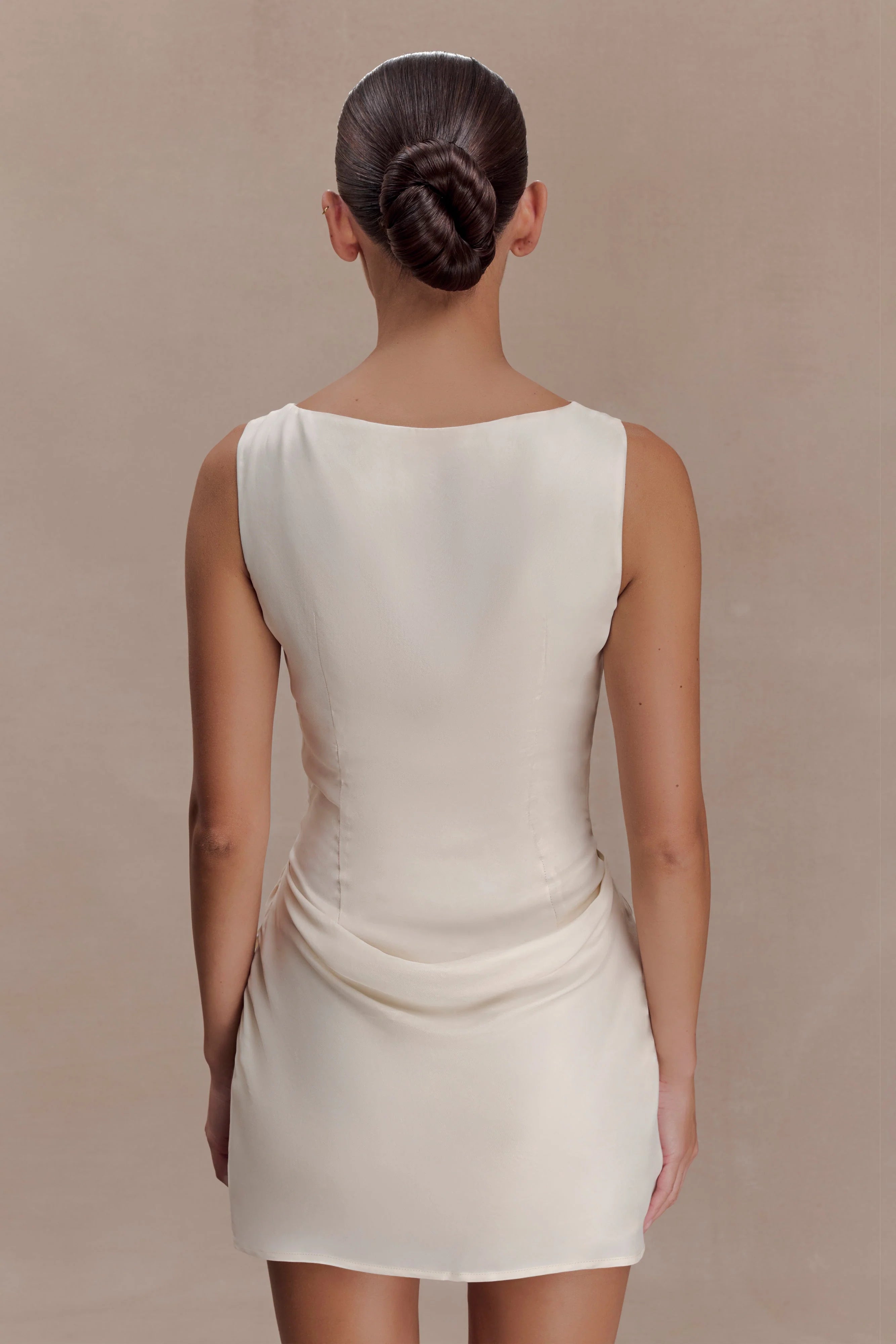 Bexley Draped Mini Dress - Ivory